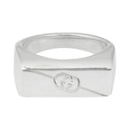 Gucci Ring Diagonal Silver