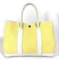 Hermes Handbag Garden Party TPM Toile Ash Yellow