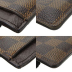 Louis Vuitton Card Casepass Case Holder Damier Ebene Leatherlevy — view 5