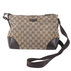 Gucci GG Canvas Leather Shoulder Bag Crossbody Messenger Business Tote