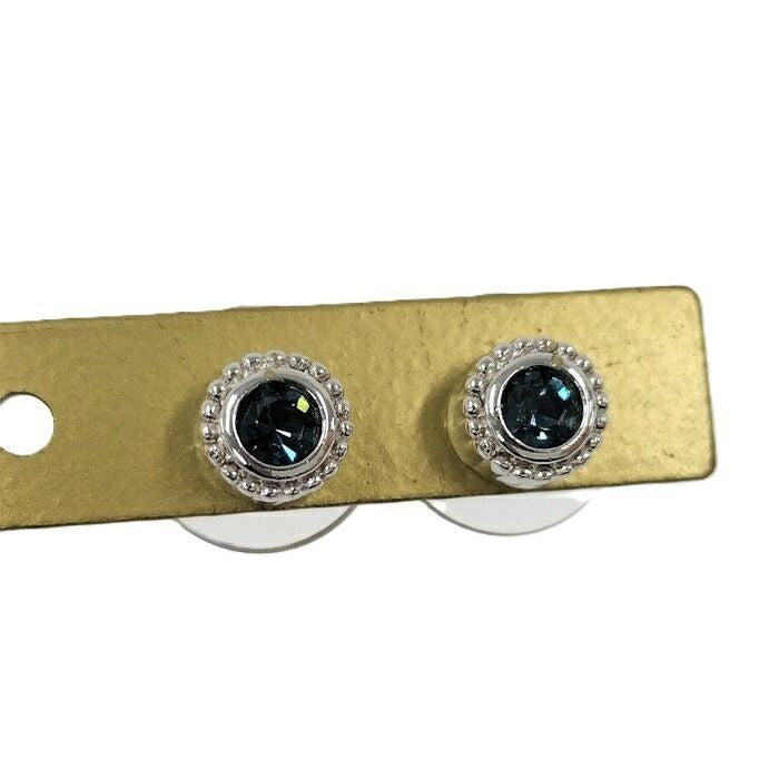 Christian Dior Earrings Silver Plated