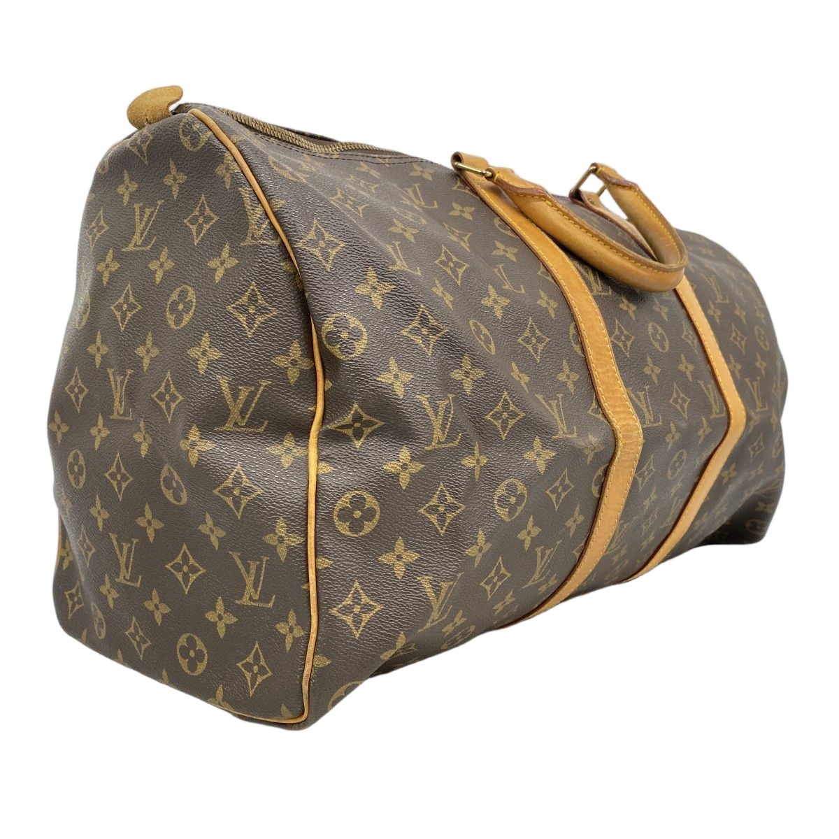 Louis Vuitton Boston Bag Monogram Keepall 50 Brown — view 2