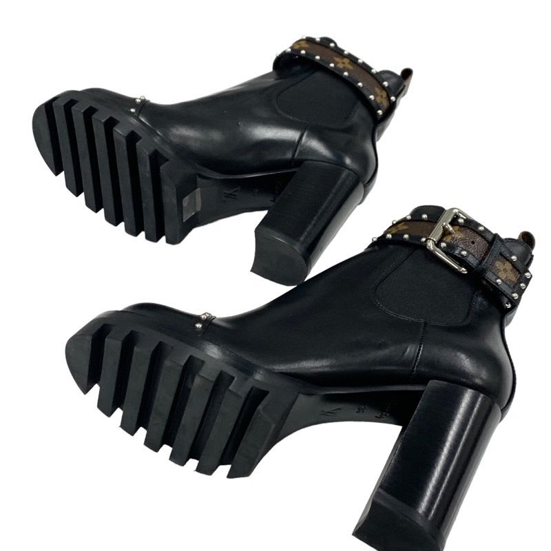 Louis Vuitton Star Trail Short Boots Ankle Side Gore Studded Belt — view 6