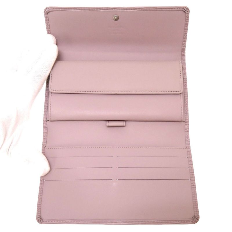 Louis Vuitton Epi M6338 B Portefeuille International Lilac Trifold Long Wallet — view 3
