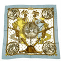Hermes Carre 90 Napoleon Blue Multicolor Silk 100% Scarf