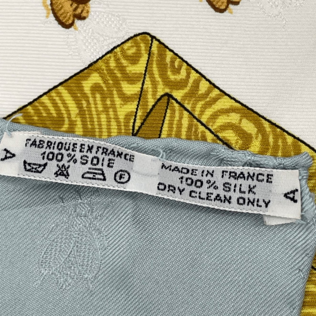 Hermes Carre 90 Napoleon Blue Multicolor Silk 100% Scarf