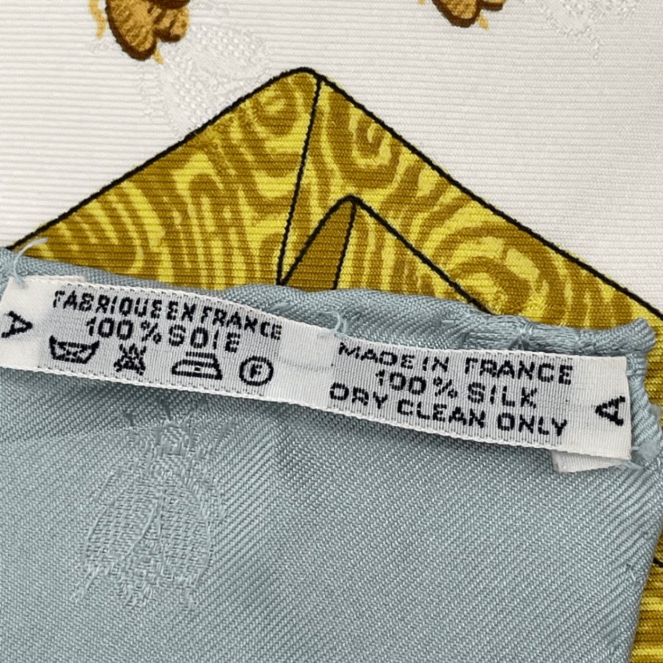 Hermes Carre 90 Napoleon Blue Multicolor Silk 100% Scarf