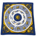 Hermes Carre 90 Dies Et Hore Astrology Silk Scarf Navy