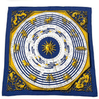 Hermes Carre 90 Dies Et Hore Astrology Silk Scarf Navy