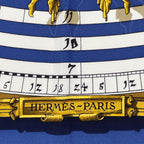 Hermes Carre 90 Dies Et Hore Astrology Silk Scarf Navy