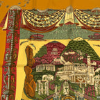 Hermes Carre 90 L Atlantide Atlantis Silk Scarf Orange