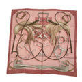 Hermes Carre 90 Projets Carres Planning Power Pink Silk 100% Scarf