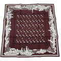 Hermes Scarf Les Canyons Etoiles From The To The Stars Silk Bordeaux
