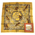 Hermes Carre 90 Casse Noisette Nutcracker Squirrel Pattern Nut Scarf Silk