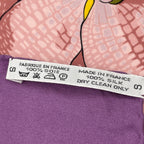 Hermes Scarf Silk Carre 90 Floral Pattern Phalaenopsis Orchid Purple Touvenirs