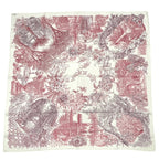 Hermes Carre 90 Silk Scarf le Jardin de Leila's Garden White