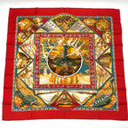 Hermes Scarf Carre 90 Au Son du Tam Silk