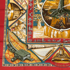 Hermes Scarf Carre 90 Au Son du Tam Silk
