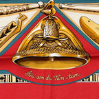 Hermes Scarf Carre 90 Au Son du Tam Silk