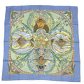 Hermes Scarf Carre 90 Amazonia Silk 100% Blue