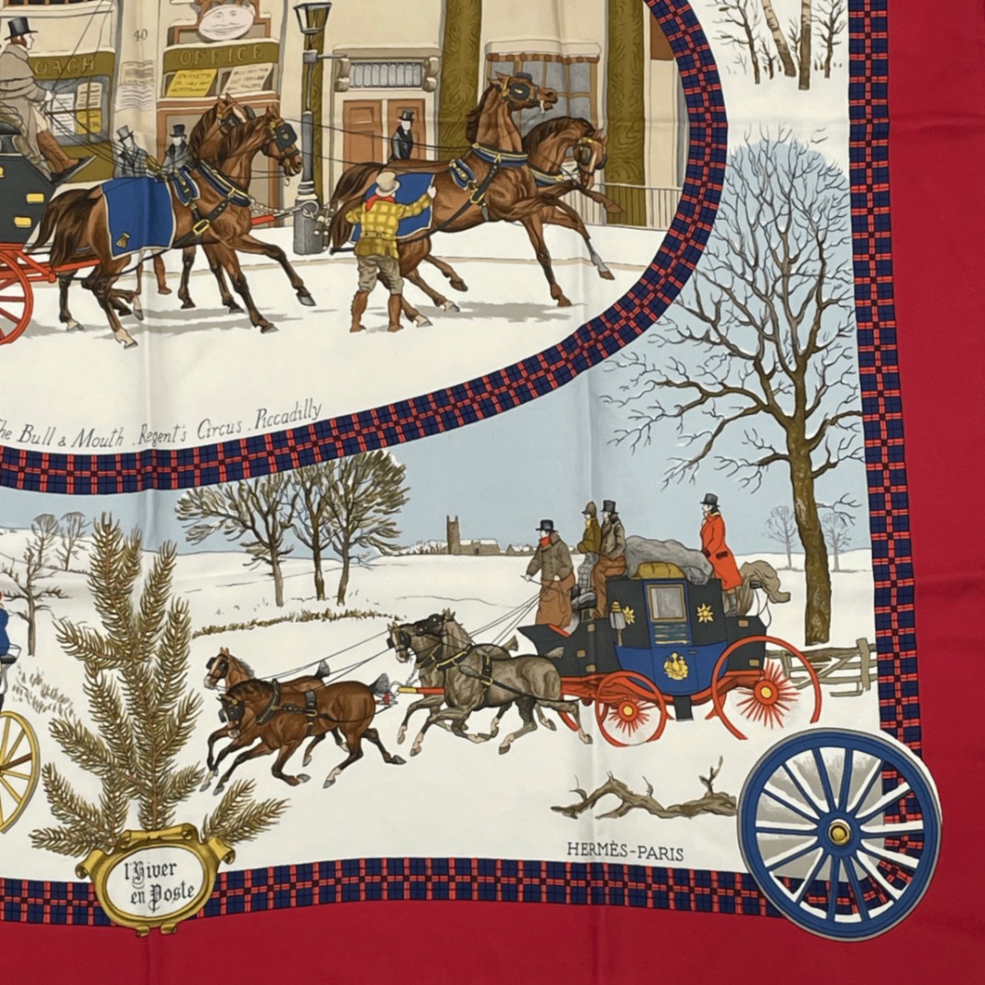 Hermes Carre 90 Mail Scarf Silk