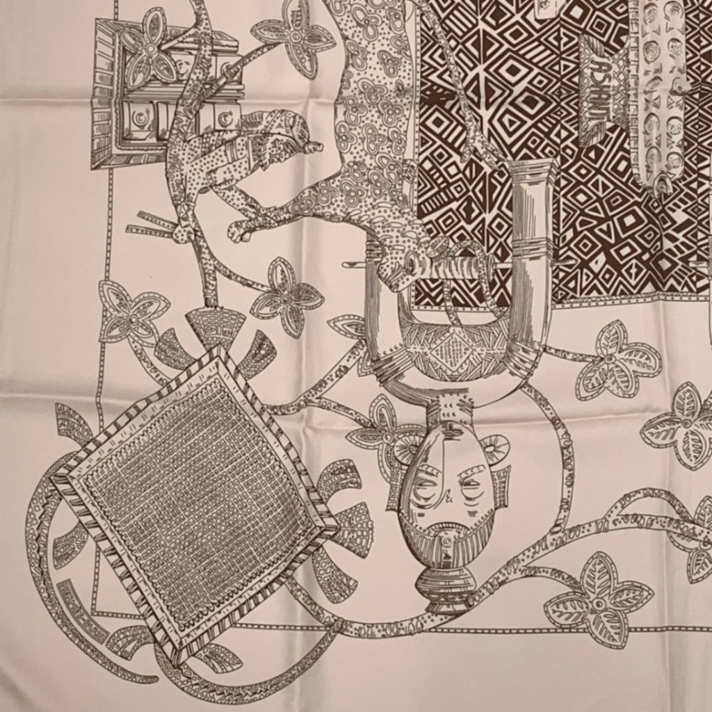 Hermes Carre 90 Silk Scarf Ashanti Pink