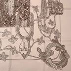 Hermes Carre 90 Silk Scarf Ashanti Pink