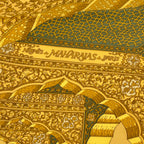 Hermes Carre 90 Silk Scarf Splendeur Des Maharajas Yellow Multicolor