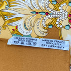 Hermes Carre 90 Silk Scarf Splendeur Des Maharajas Yellow Multicolor