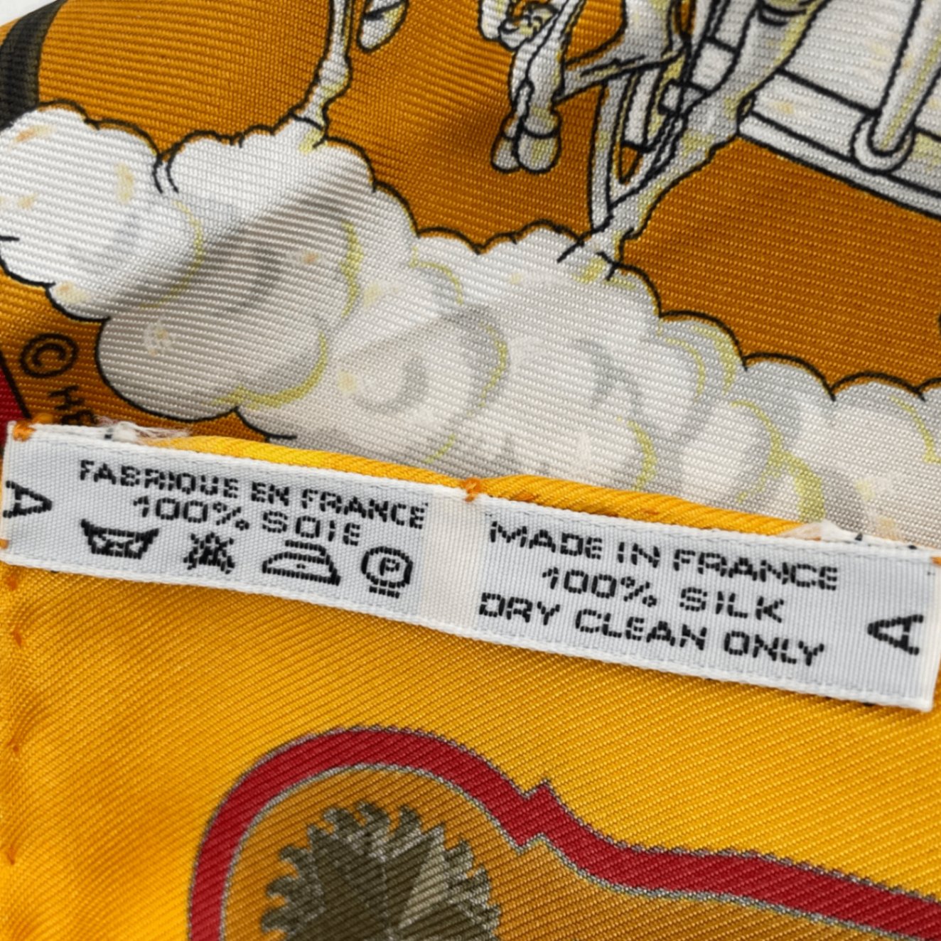 Hermes Scarf Cosmos Space Viewing Silk Orange Multicolor