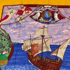 Hermes Scarf Carre 90 Silk Christophe Colomb Decouvre 1 Amerique 12 Octobre