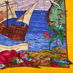 Hermes Scarf Carre 90 Silk Christophe Colomb Decouvre 1 Amerique 12 Octobre