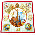 Hermes Carre 90 Wolfgang Amadeus Mozart Hymn To Silk Scarf Multicolor