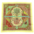 Hermes Carre 90 Silk Scarf Aux Portes du Palais Royal Palace Door Green