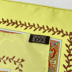 Hermes Carre 90 Silk Scarf Aux Portes du Palais Royal Palace Door Green