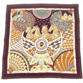 Hermes Carre 90 Triumph Of Venice Trophees de Venise Scarf Silk Brown Horse