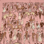 Hermes Carre 90 Paddock Pink Scarf Silk