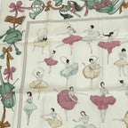 Hermes Carre 90 Silk Scarf la Danse Ballerina Beige