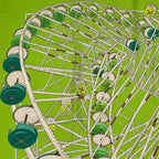 Hermes Carre 90 Scarf Grande Roue Ferris Wheel Green