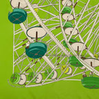 Hermes Carre 90 Scarf Grande Roue Ferris Wheel Green