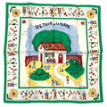 Hermes RE Tour A la Terre Return Silk 100% Scarf Green