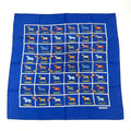 Hermes Silk 48 Horses In The Paddock Scarf Blue