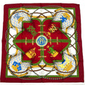 Hermes Carre 90 Grande Tenue Horse Formal Wear Multicolor Scarf