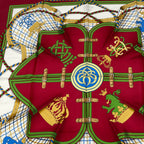 Hermes Carre 90 Grande Tenue Horse Formal Wear Multicolor Scarf