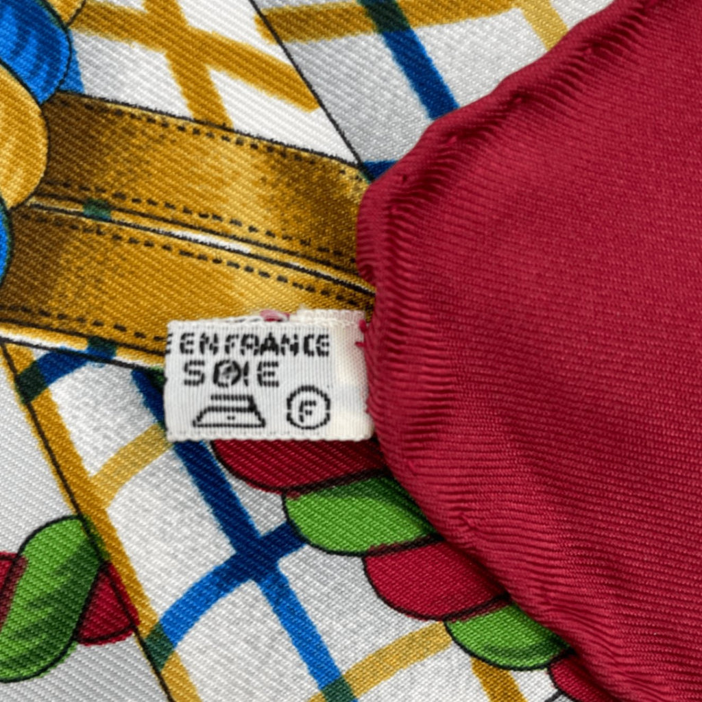 Hermes Carre 90 Grande Tenue Horse Formal Wear Multicolor Scarf