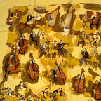Hermes Carre 90 Concerto Yellow Silk 100% Scarf