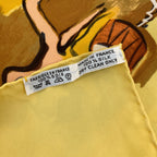 Hermes Carre 90 Concerto Yellow Silk 100% Scarf