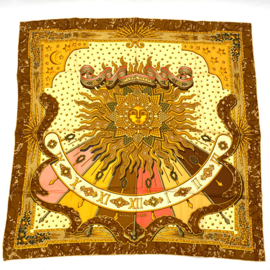 Hermes Scarf Carre 90 Silk Carpe Diem Enjoy Today Seize The Day Sun Constellatio