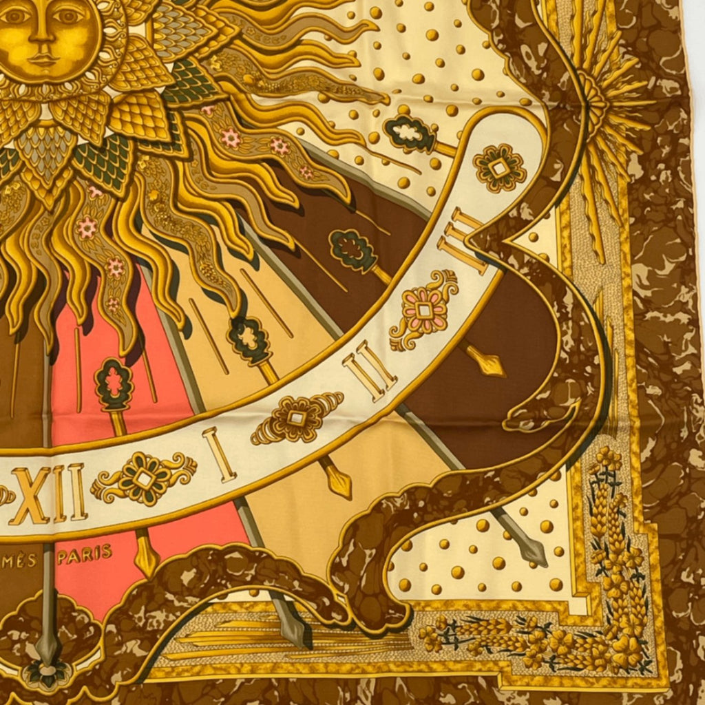 Hermes Scarf Carre 90 Silk Carpe Diem Enjoy Today Seize The Day Sun Constellatio
