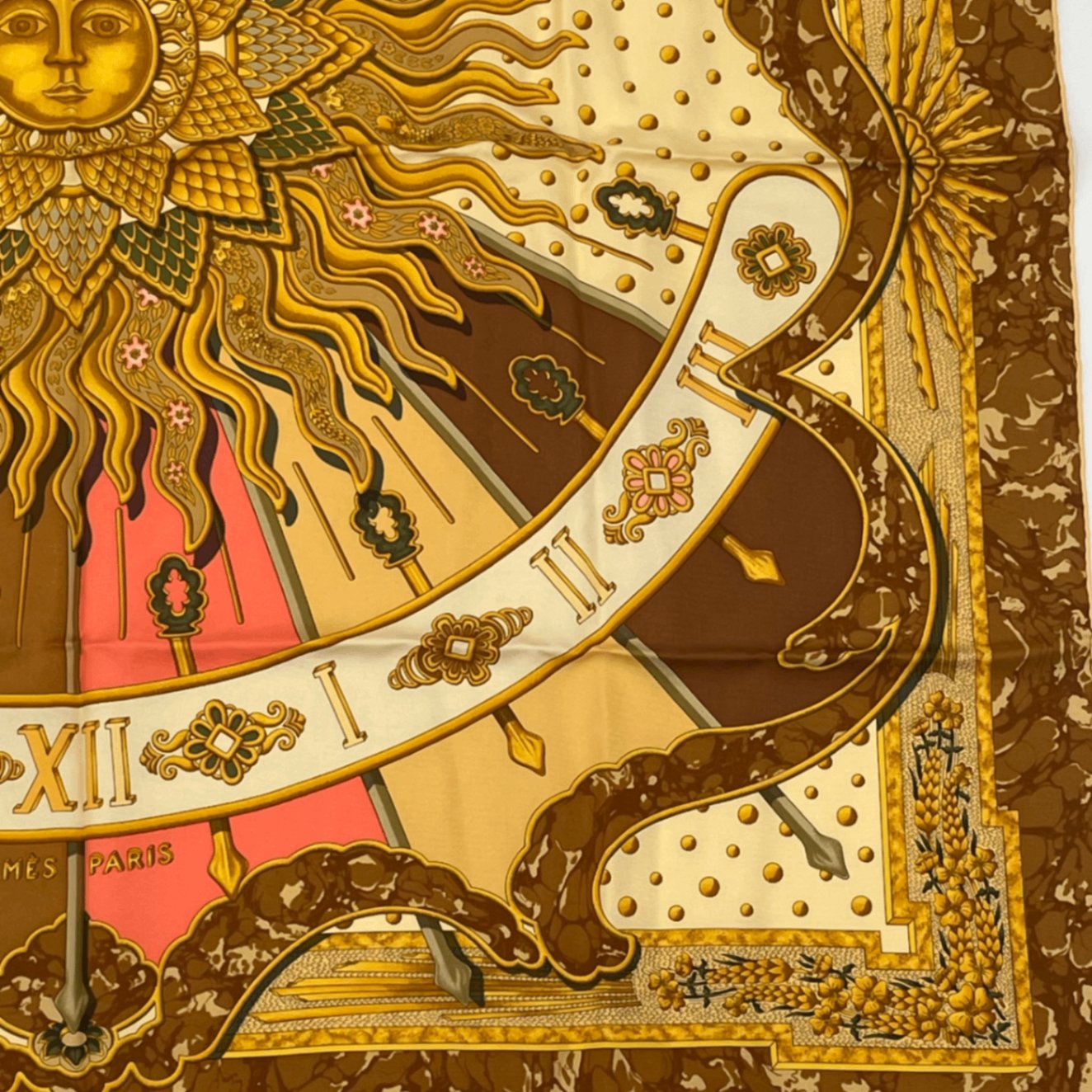 Hermes Scarf Carre 90 Silk Carpe Diem Enjoy Today Seize The Day Sun Constellatio